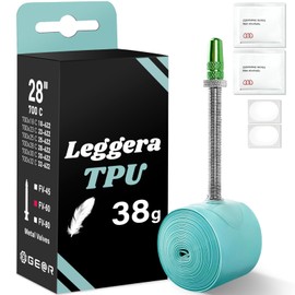 Geartle TPU Reguera Inner Tube, Ultra Light, 700 x 18-32C, Road Bike, Aluminum Valve, Presta Type, 1.8 inches (45/60/80 mm) (60 mm) Single Item)
