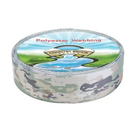 Country Brook Design - Mountain Viper Camo Polyester Webbing (2 Inch, 10 Yards)