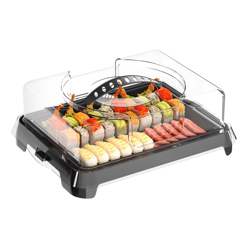 Chilled Portable Serving Tray Platterbox Snack Box with Reusable Ice
