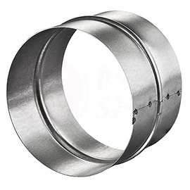 MKK® PVC Aluminium Flex Round Pipe Connector Nipple Spiral Duct Pipe Ventilation Diameter 100 mm