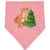 inktastic Tyrannosaurus Rex Decorating Christmas Tree Baby Bandana Bib Mauve