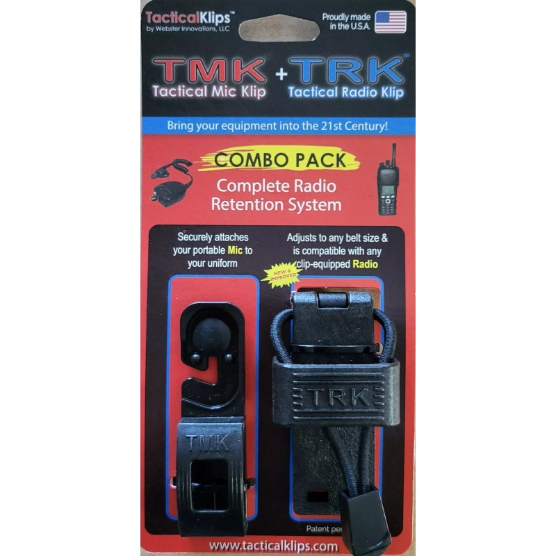 Tactical Klips Combo Pack TMK and TRK Complete Radio Retention