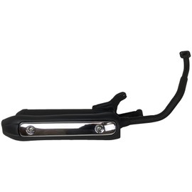 RedCap Muffler Exhaust Header Tail Pipe for GY6 125cc 150cc Scooters Compatible with TaoTao 150cc Vitacci 125cc / 150cc X-Pro 150cc Spark 150 / Zoom 150 Gator 150F2 Moped Gas Engine Scooter