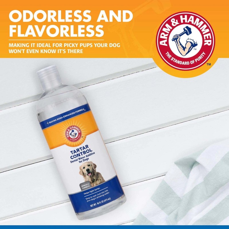 Arm & Hammer Dental Water Additive for Dogs, Tartar Control