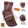 Bantoro Crafts Brown Leather Traditional Leather Right Side Waist Archery
