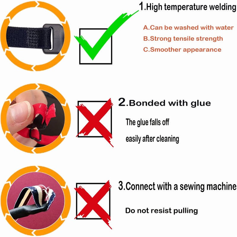 KSACLE Adjustable Glasses Strap - Upgrade 4 Pack No Tail