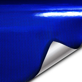 VViViD+ Holographic Weave High-Gloss Vinyl Car Wrap (10ft x 5ft, Blue)