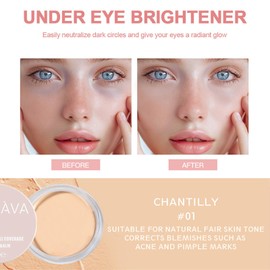 Under Eye Brightener，Instant Anti Age Eraser Eye Concealer, Eye Concealer Completely Covers Dark Circles,Vegan & Cruelty-free (#02 Honey Kissed)