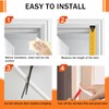 19.7FT Silicone Weather Stripping D Shaped Self Adhesive Door Seal