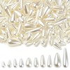 Airssory 189 pcs 10 Styles Teardrop Shaped ABS Plastic Beads