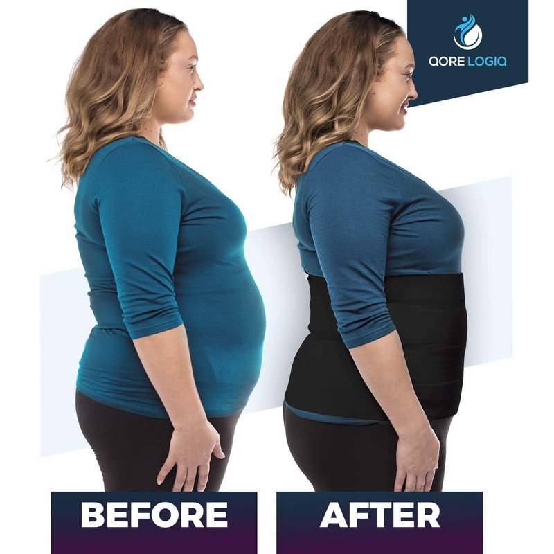 QORE LOGIQ Plus Size Abdominal Binder Post Surgery for larger