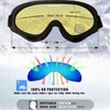 OUTDOORSPARTA 2-Pack Ski Goggles (3. Gray Frame, Clear Lens; Black