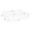 Mind Reader Snack Tray, Countertop Organizer, Snack Tray, Pantry, Breakroom,