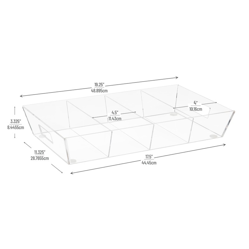 Mind Reader Snack Tray, Countertop Organizer, Snack Tray, Pantry, Breakroom,