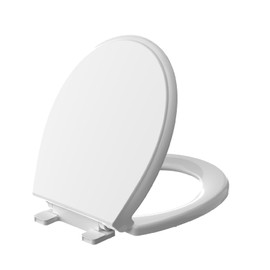 Toilet Seat Round Soft Close 16.5inch，Meydrdou Toilet Lid Slow Close, Close Quiet No Slapping，Easy Installation & Release,Safe PP Material Easy Clean，2 Years Support, White