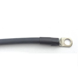 Black 9" Long 2 AWG Battery Cable with 1/2" Stud Copper Tinned Lugs
