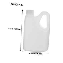 HOLIDYOYO 2pcs Juice Bottles with Handle Containers for Juice Syrup Honey More Reusable Storage Jugs with Secure Lids for Kitchen Home Use