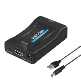 INF Scart to HDMI Converter, SCART HDMI Adapter, Support HDMI 720/1080P Output