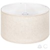 OUTON Beige Large Drum Lamp Shades for Floor Lamps, 17.5"