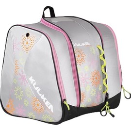 Speed Star Kid’s Ski Boot Backpack - Ski Boot Bag With Open Pack Design For Quick Gear & Boot Storage - Durable, Spacious, & Water Resistant Backpack (Silver/Pink/Lime/Tangerine)