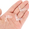 sourcing map 20 Set Acrylic Corner Bracket, L-Shaped Corner Connector
