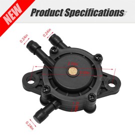 Anxingo 10PCS 808656 808492 Fuel Pump Replacement for Kohler CH17-CH25, CV17-CV25, 17HP-25 HP Small Engine Lawn Mower Tractor Replaces B&S 491922