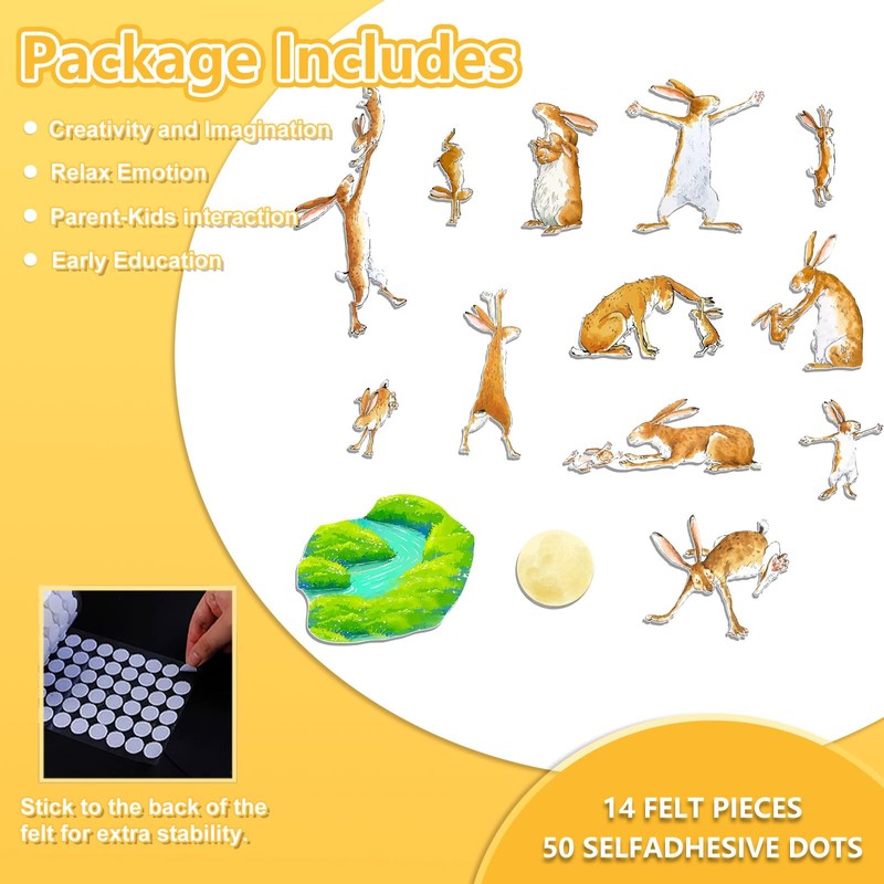 Thryvomniq Fairy Tales Felt Board Stories Pieces Set Early Learning