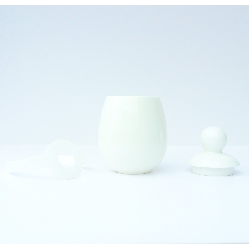 AggCoddler - Porcelain & Silicone Egg Cooker - Easily Cook