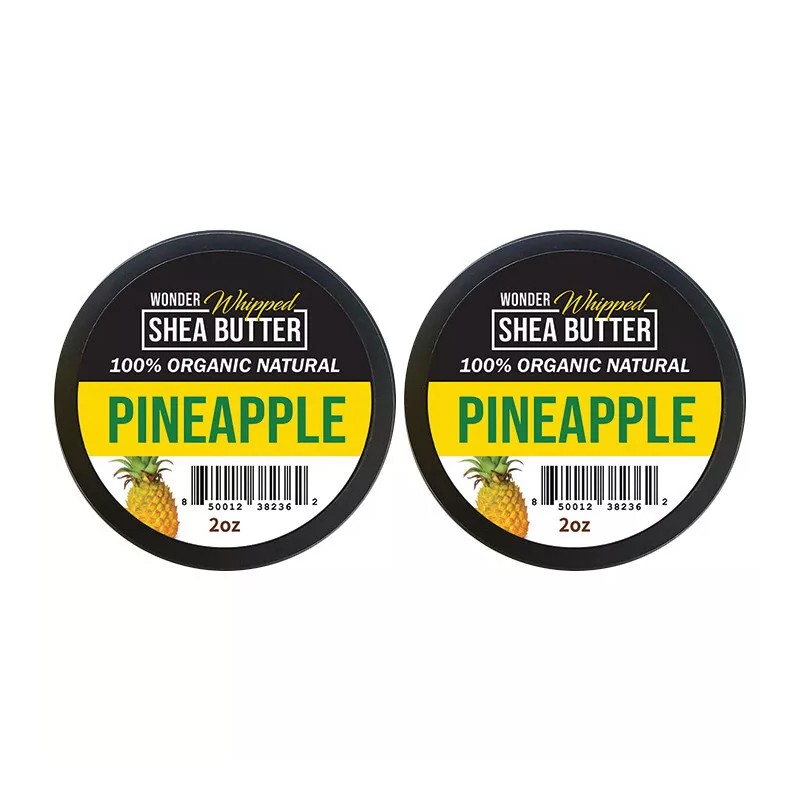 WONDER Natural Whipped Shea Butter * Pineapple * 2oz -