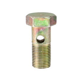 X AUTOHAUX 1 Pcs M12x1 Banjo Bolt Fitting Adapter Replacement Iron Bronze Tone