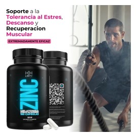 Melatonina con Zinc y Magnesio | Fórmula 100% Pura para Dormir Mejor y Fortalecer Defensas – 90 Días