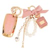YILINXI Key Fob Cover with Diamond Perfume Keychain, Car Key