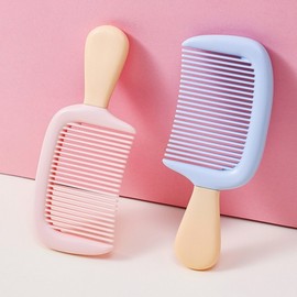 Portable Mini Ice Cream Shaped Hair Brush for Daily Use SN. Pastel Brush Yellow 8ea