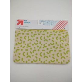 Up & Up Zip Pencil Pouch For Binder Notebook Fabric 10"x 6" New