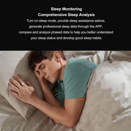 Health Tracker Smart Ring Lightweight Fitness Tracker Ring Waterproof Activity Tracker with Sleep Monitoring, Body Temperature, Multi Functional Health Ring for Women Men (18)