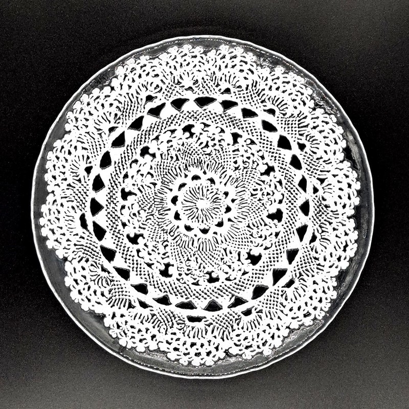 LILLE 11" Dinner Plate Clear/White