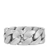 Fossil Men's Harlow Linear Texture Chain Stainless Steel Band Ring