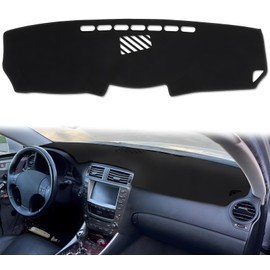 DLSZKJ Car Dashboard Cover Dash Cover Mat Pad Accessories Fit for Lexus IS250 IS350 2006 2007 2008 2009 2010 2011 2012 2013 (for Lexus IS250 IS350)