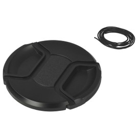 vhbw Lens Cap 77 mm Compatible with Canon EF 24-105 mm 3.5-5.6 is STM Camera - Black Plastic with Inner Grip