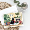 Caroline's Treasures DAC2613GCA7P Black Russian Terrier Cozy Christmas Greeting Cards