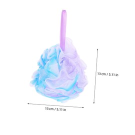 Ipetboom 3Pcs Exfoliating Shower Loofah Body Scrubber Reusable Soft Material Bath Balls for Women Gradient Colors for Back Scrubbing and Skin