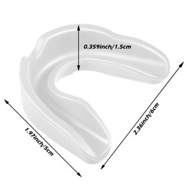 50 Pcs Sport Mouth Guards Mouthguard Gum Protection Teeth Armor Game Guard Athletic Mouth Protection for Boxing Basketball Football Hockey Karate Basketball Lacrosse (White)