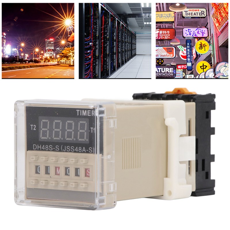 Time Relay 0.1s To 99h Adjustable Digital Cycle Delay Timer