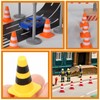 jojofuny Mini Traffic Cones Toy 30Pcs Miniature Road Cone, Plastic