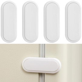 Fursafe&Q Baby Proof Cabinet Locks, Child Safety Locks Adhesive Drawer Lock for Fridge Ovens Dresser Closet Latches No Drill Multi-Purpose Cupboard Locks for Furniture Kitchen 4Pack