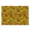 Ambesonne Autumn Cutting Board, Shady Fall Oak Maple Tree Leaves