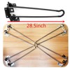 Eapmic 4Pcs 28.5'' Folding Hairpin Table Legs Solid Iron Heavy
