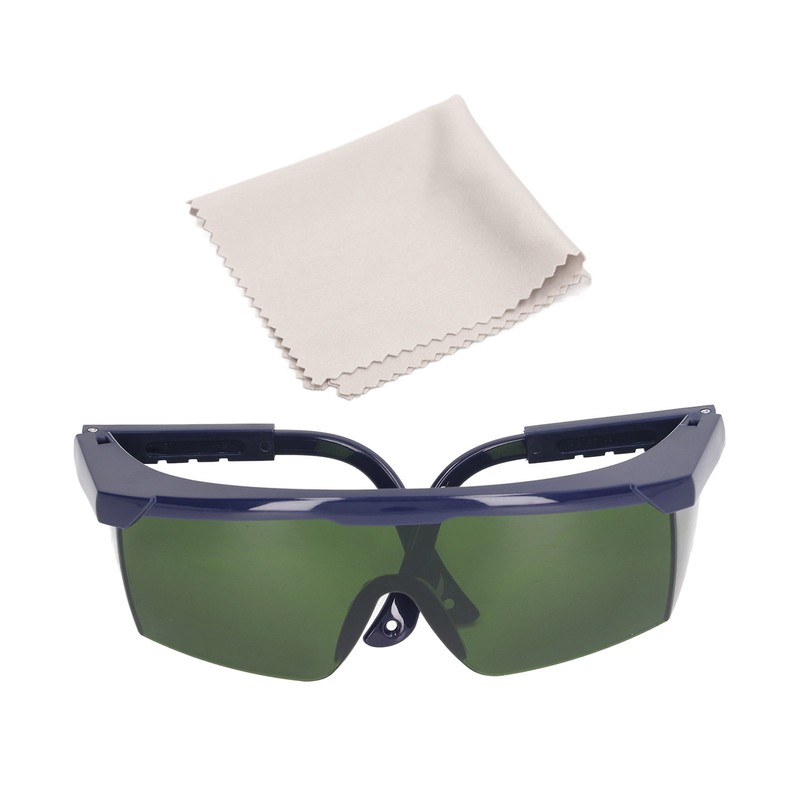 Laser Safe Glasses Optical Fiber Eye Protection Goggles Green Lens