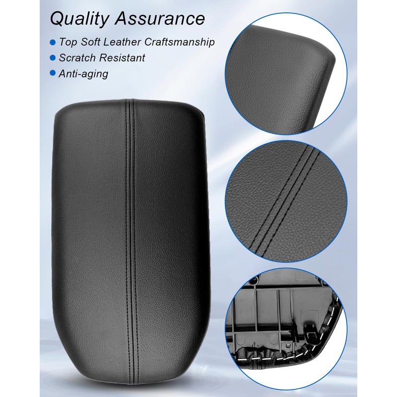 Qnbes Central Console Armrest Storage Lid Cover Fit for Toyota