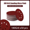 125mm Sanding Discs 8-Holes Aluminum Oxide Sandpaper for Woodworking with